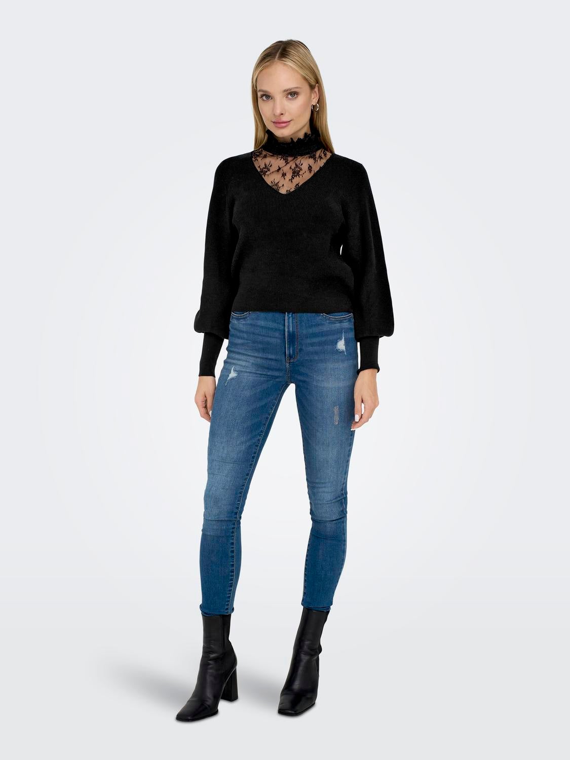 ONLKIRA Strickpullover Black