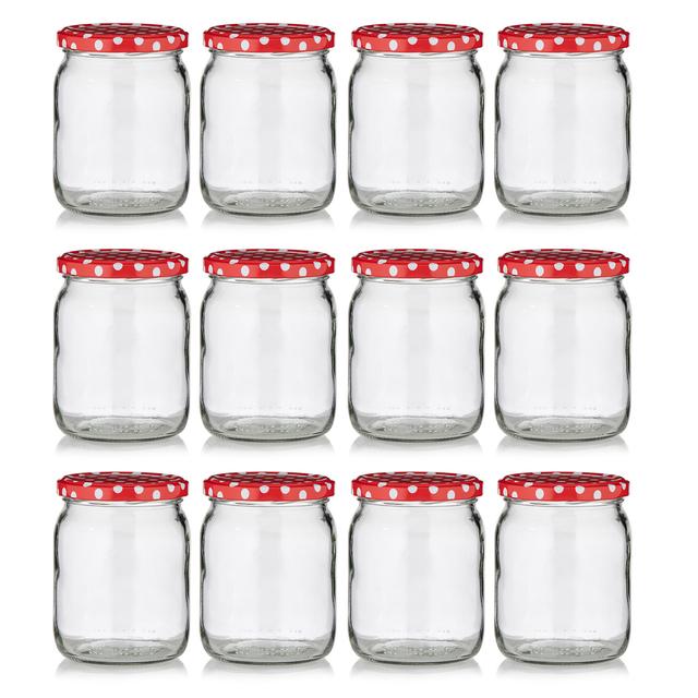 Einmachgläser, 540 ml, 12er-Set