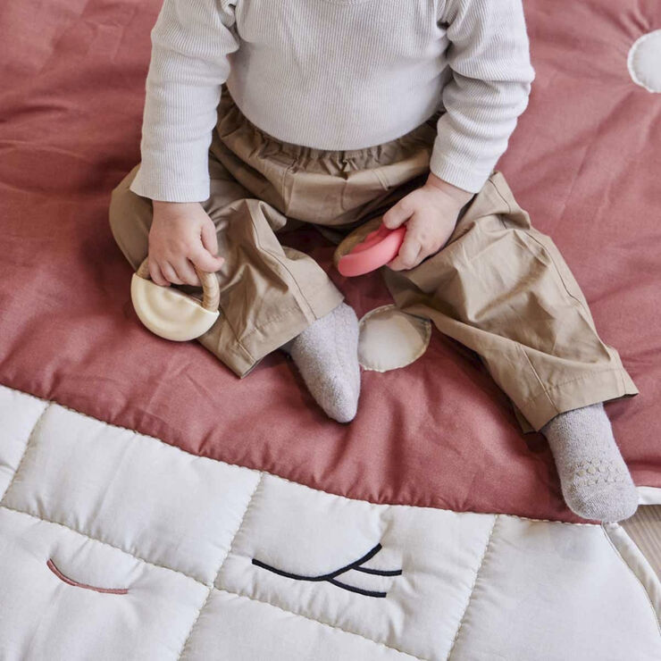 OYOY MINI Regnbue Bidering - Pakke med 2 Cherry red / vanilla