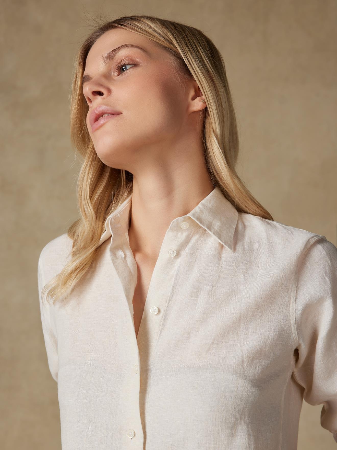 Chemise Albane en lin sable