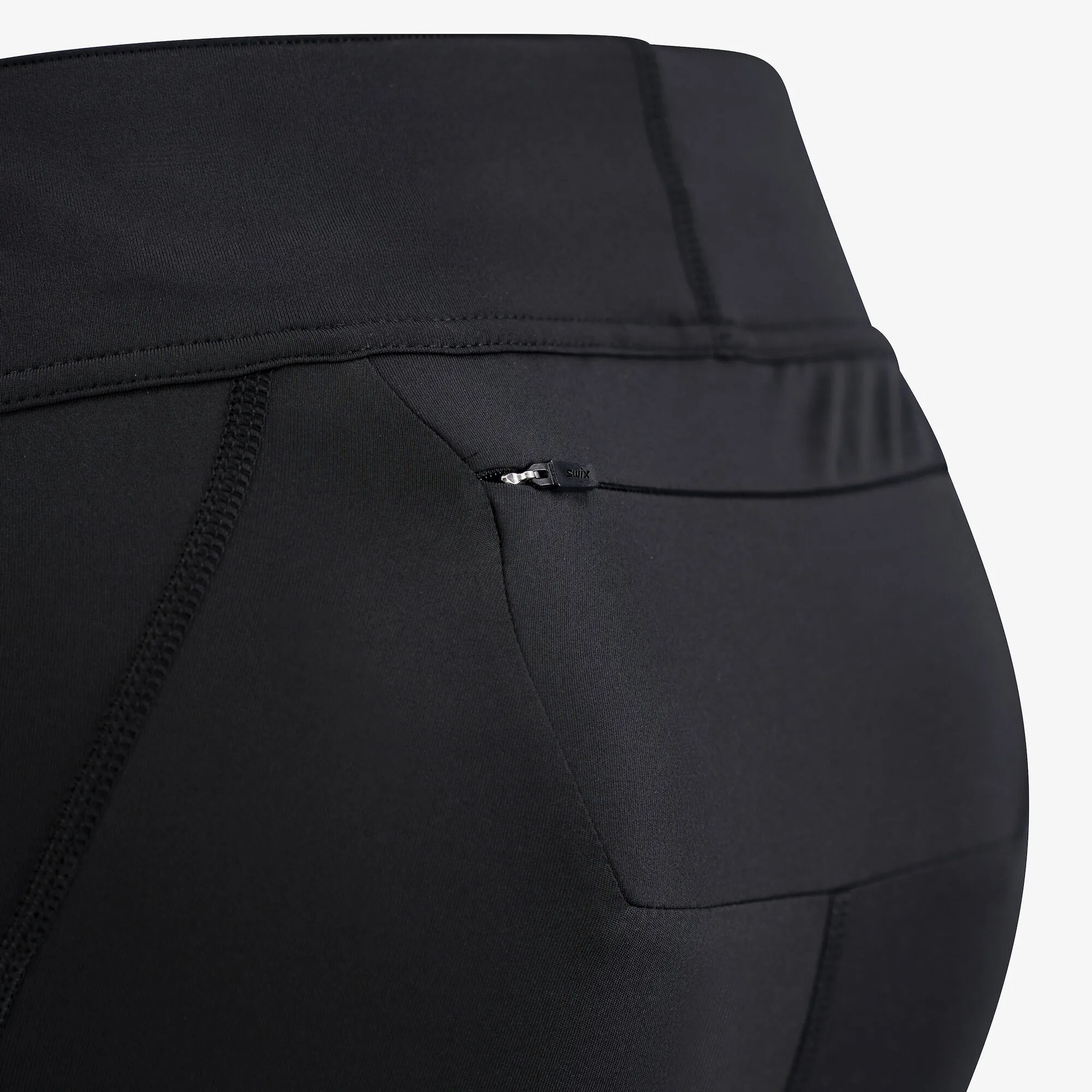 Swix Pace High Waist Cropped Tights W Black