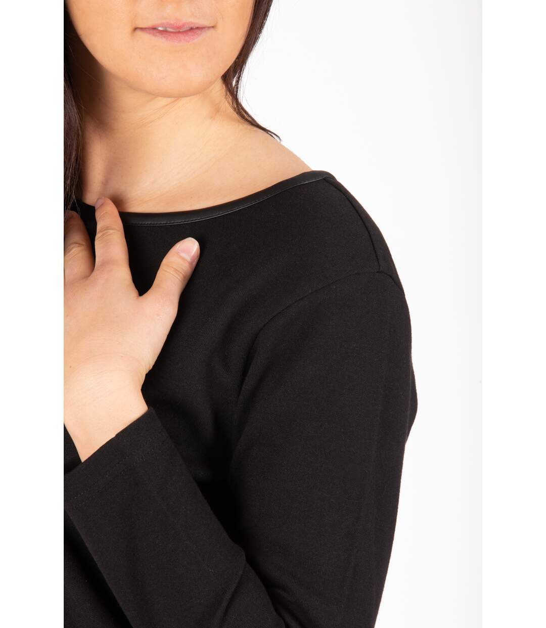 Robe à manches longues DELIA NOIR