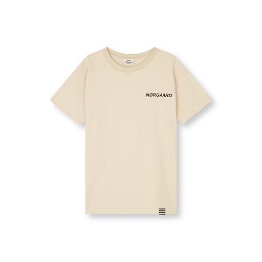 Mads Nørgaard Printed Thorlino T-shirt, Oatmeal, 10 år