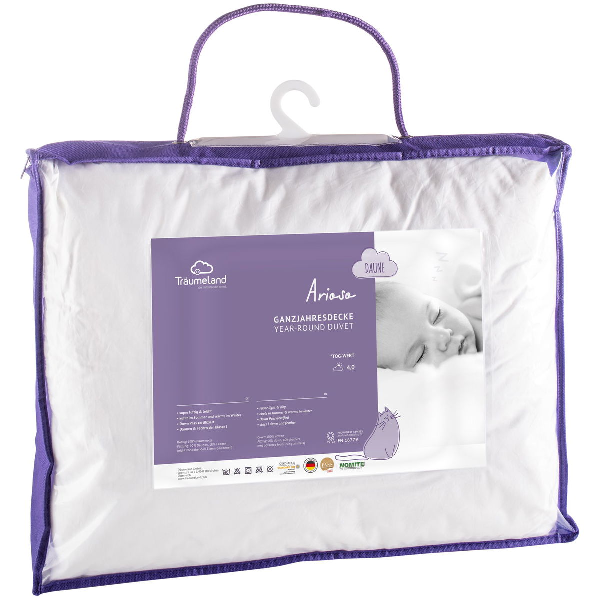 TräumelandTräumeland   Duvet Arioso 100x135 cm
