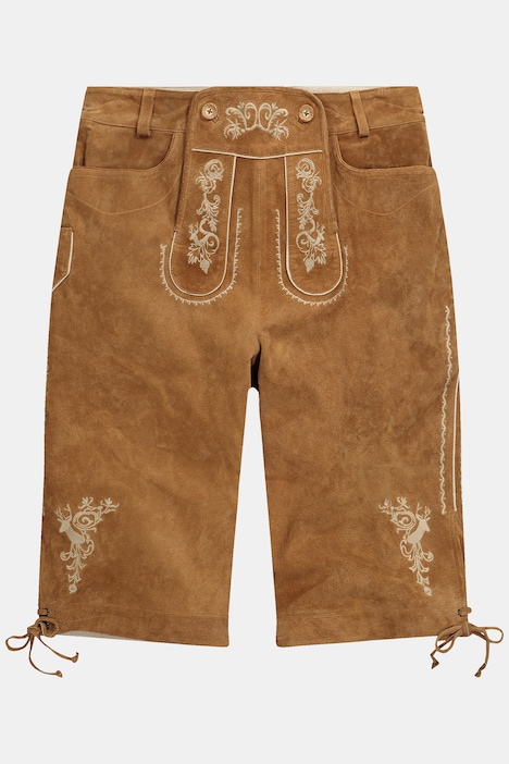 Men+ 3/4-Trachten-Lederhose, echtes Leder, bis 70