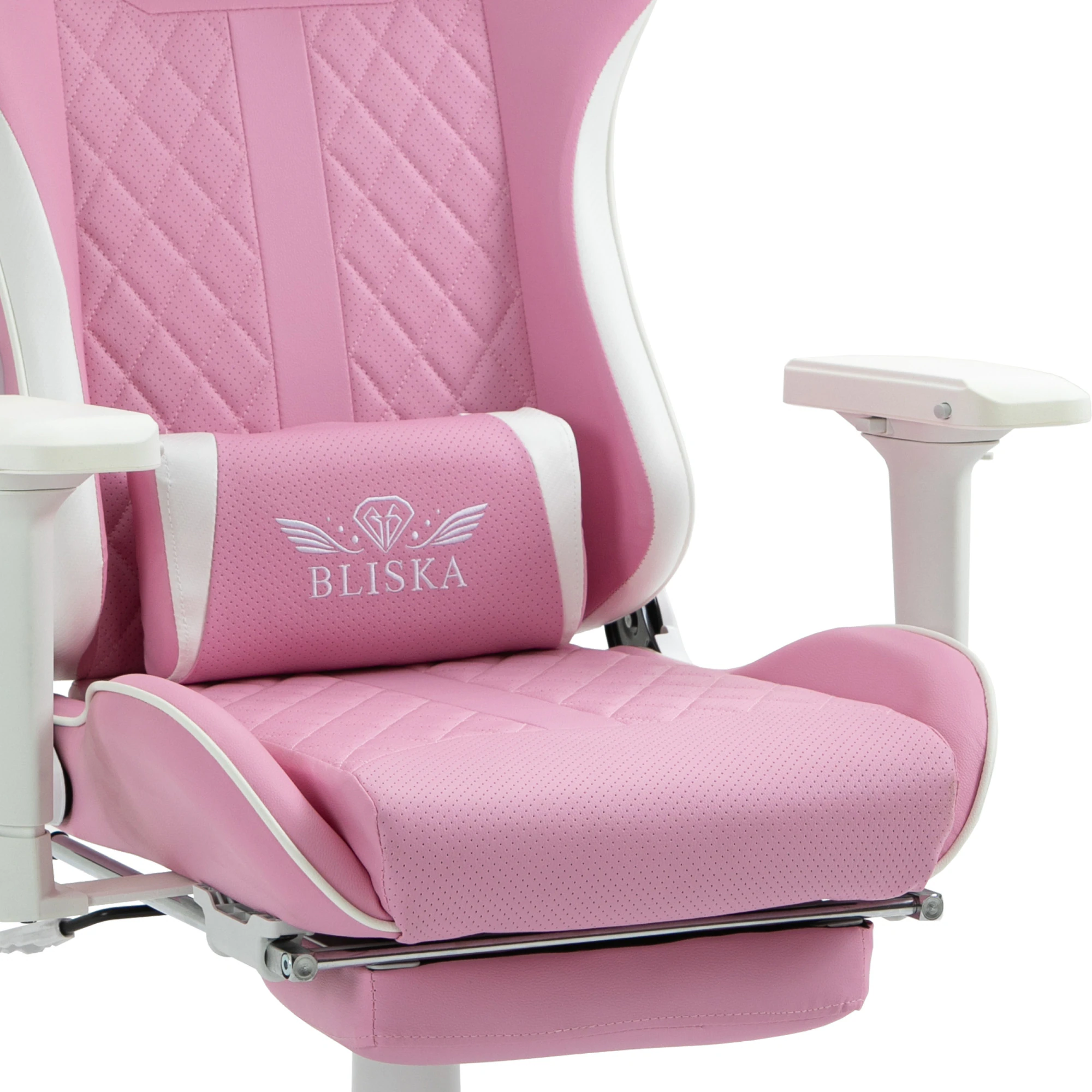 Gaming Stuhl Chair Racing mit Fußstütze und ergonomsichen 4D-Armlehnen