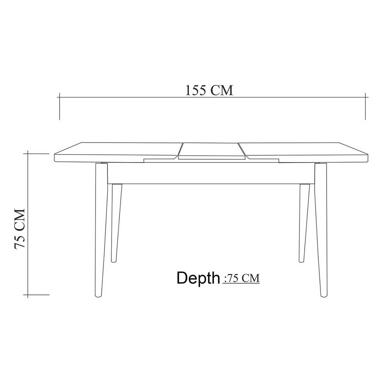Homitis Table + 2 Chaises + Banc Santiago 0701 pin atlantique/blanc/gris