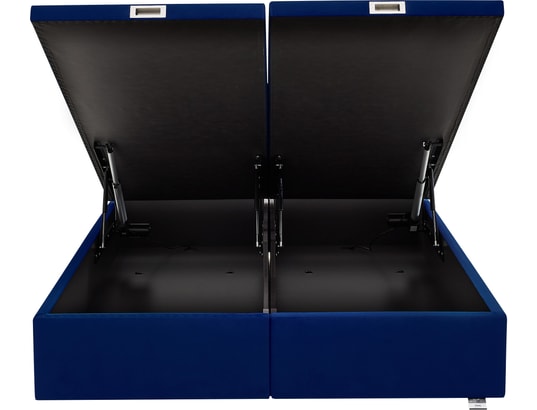TEMPUR - Sommier 180 x 200 Premium Swift électrique 180x200 velours bleu D76