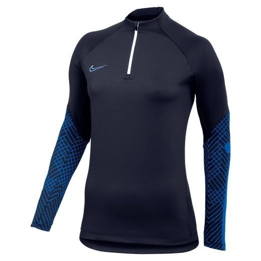 Nike Maillot d'Entraînement Dri-FIT Strike Drill - Bleu Foncé/Bleu/Blanc Femme