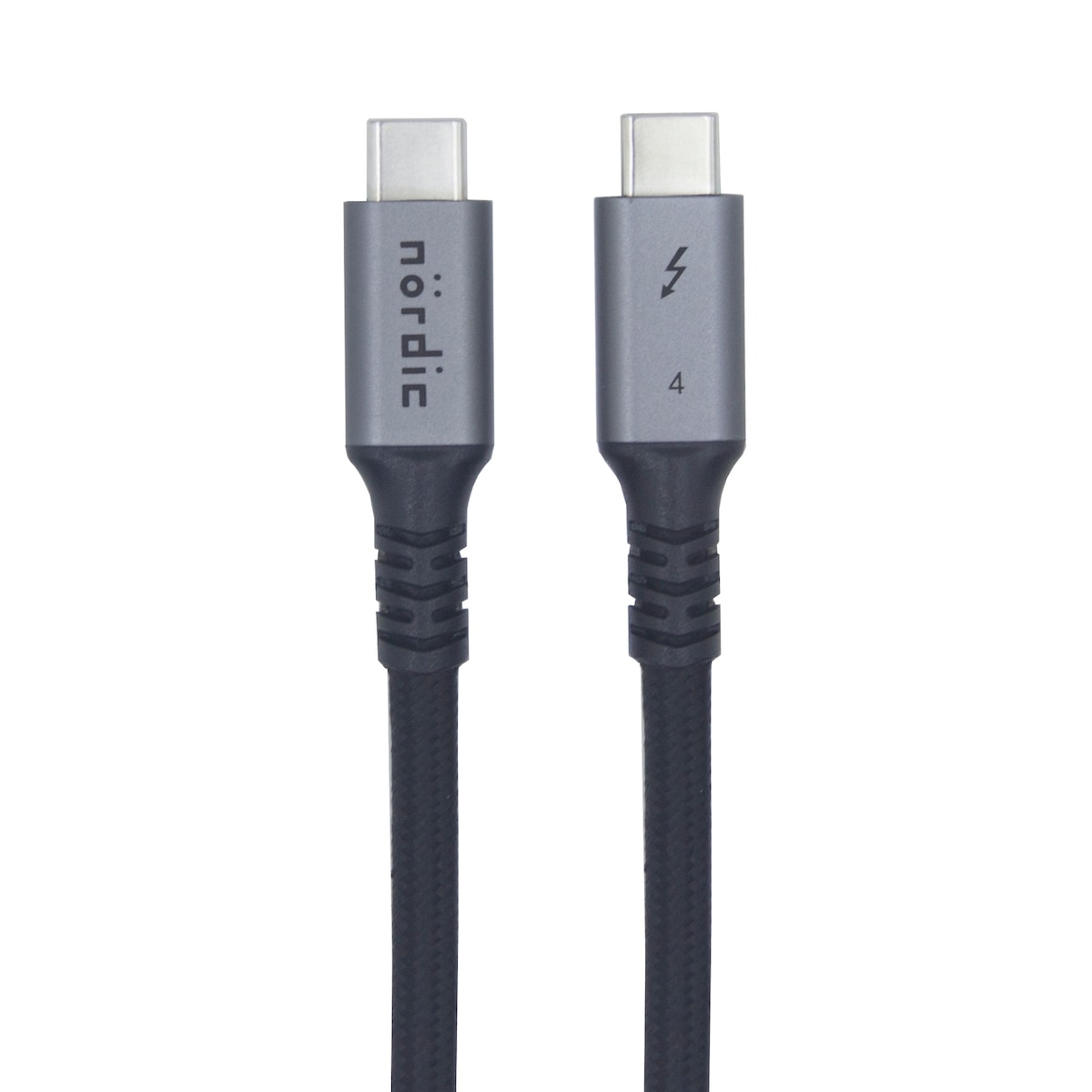 NÖRDIC 3m Thunderbolt 4 USB-C kabel 40Gbps 100W lader 8K video kompatibel med USB 4 og Thunderbolt 3