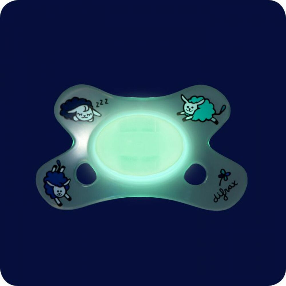 Difrax Fopspeen Dental 0+ mnd Glow in the Dark