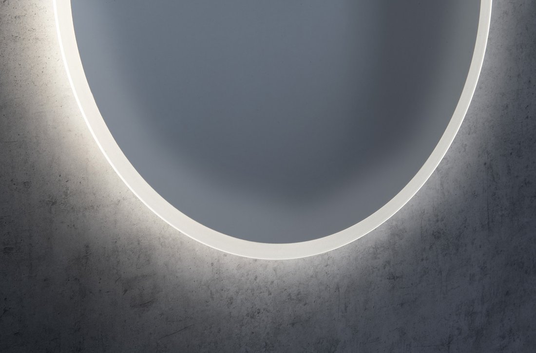 Sapho Minox ovale spiegel met LED 50x100cm