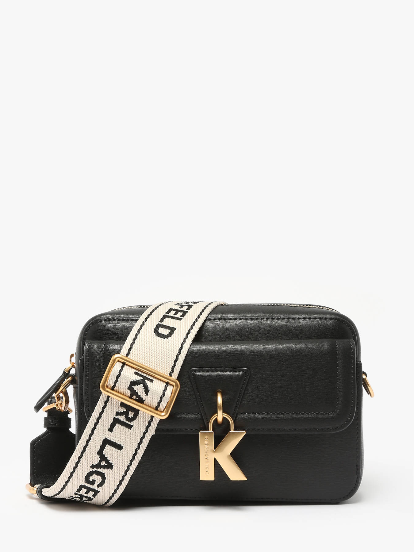 Sac bandoulire K lock cuir KARL LAGERFELD