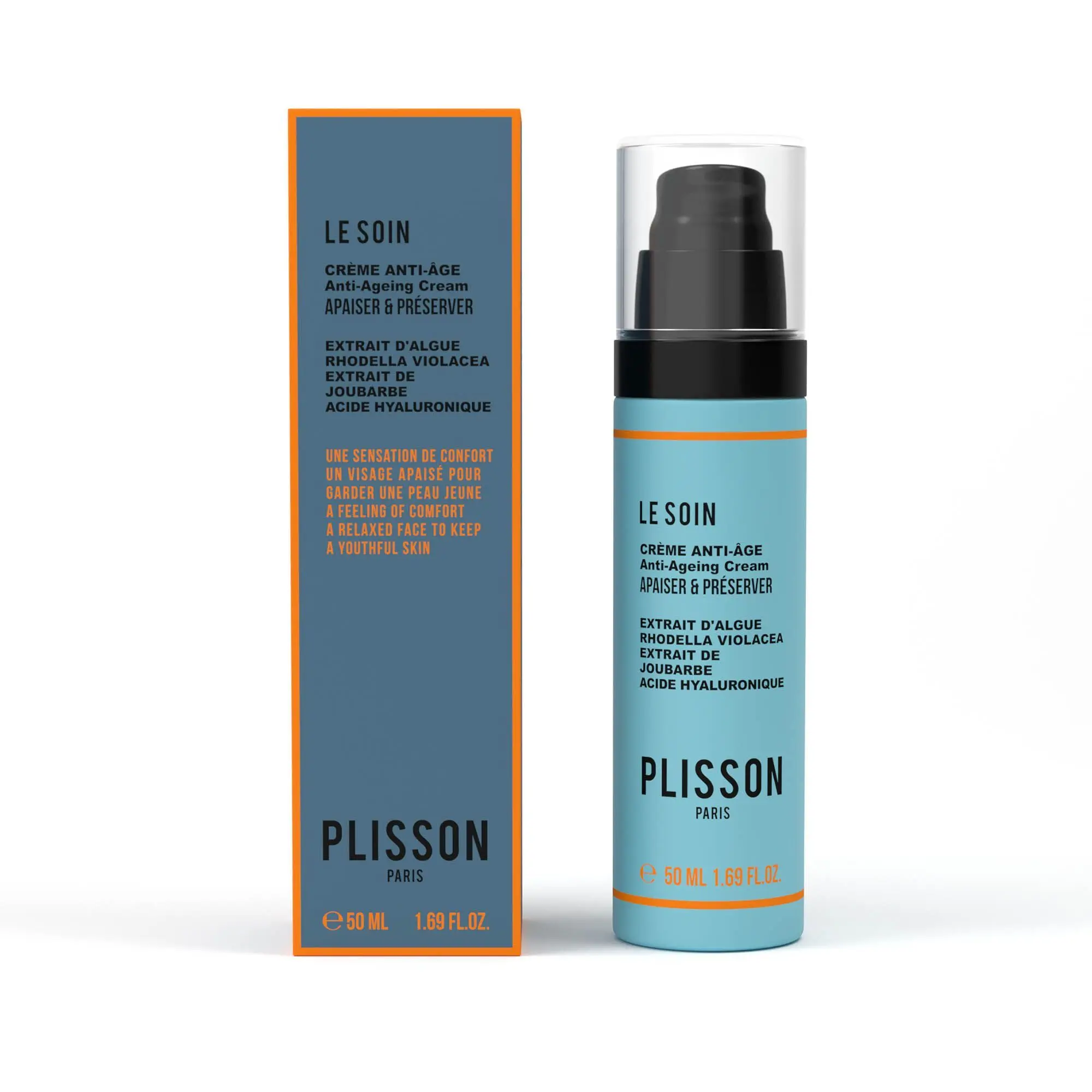 Plisson - Le Soin Crème anti-âge Flacon pompe en verre de 50 ml - Nouveautés