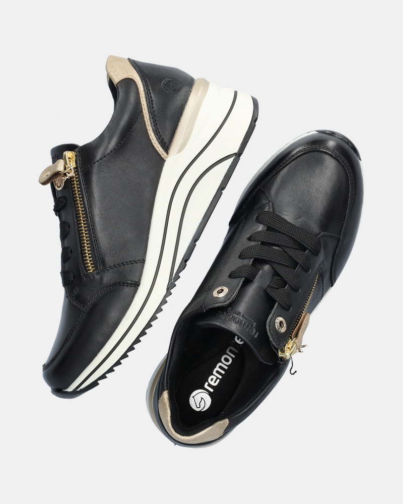 Remonte Lage sneakers  - zwart