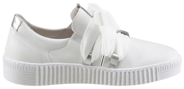 Gabor Slip-On Sneaker  Schnürschuh, Halbschuh, Slipper mit aufgesetzter Zierschnürung