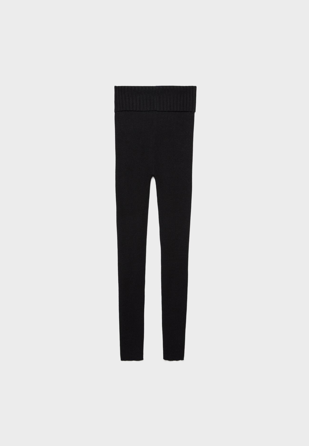 Leggings com detalhes canelados