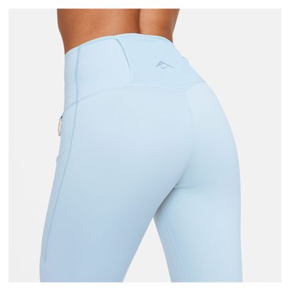 Collant 7/8 Femme Nike Dri-Fit Go Trail Bleu