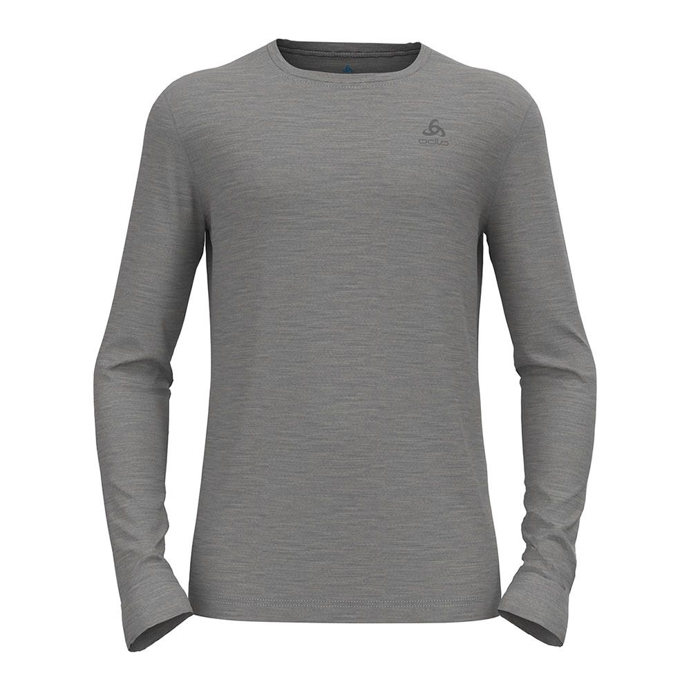 Odlo MERINO WARM - Sous-couche Homme odlo steel grey melange