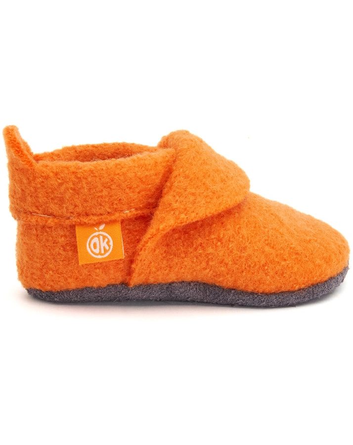 Filz-Hausschuhe WOLLI in orange