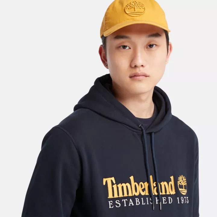 Sweat à capuche 50ème anniversaire pour homme en bleu marine