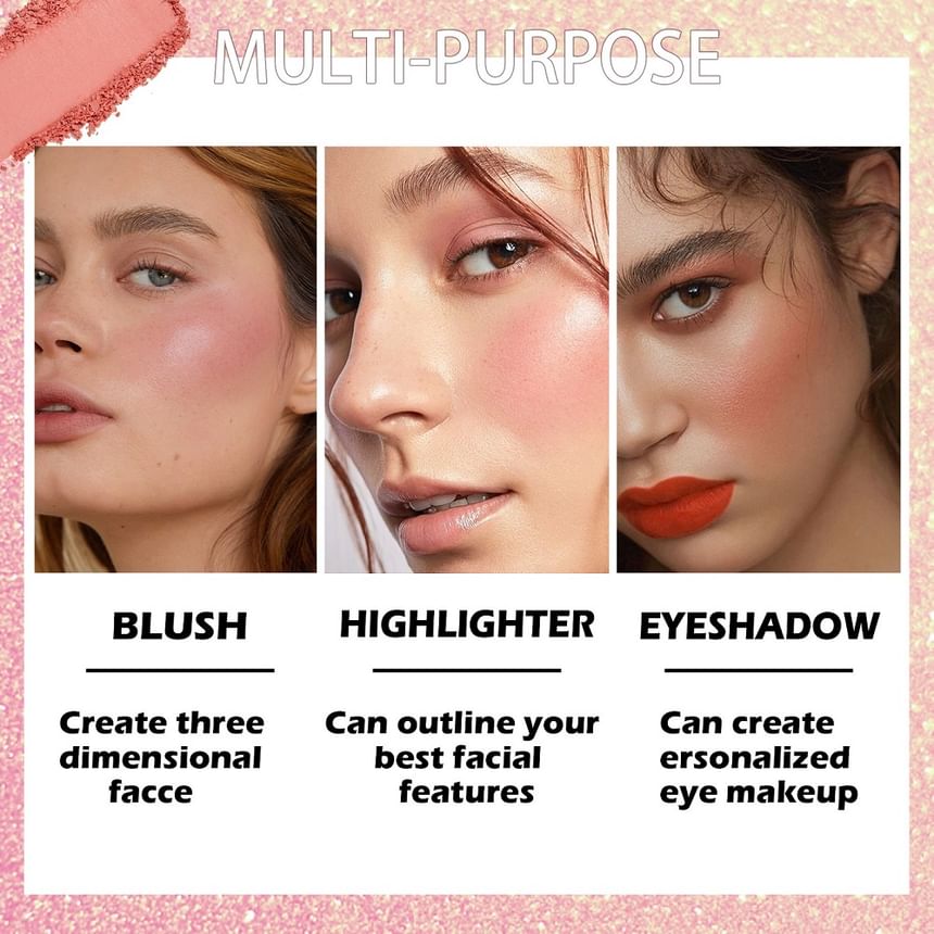 BEAUTY GLAZED - 6 kleuren blushpalet