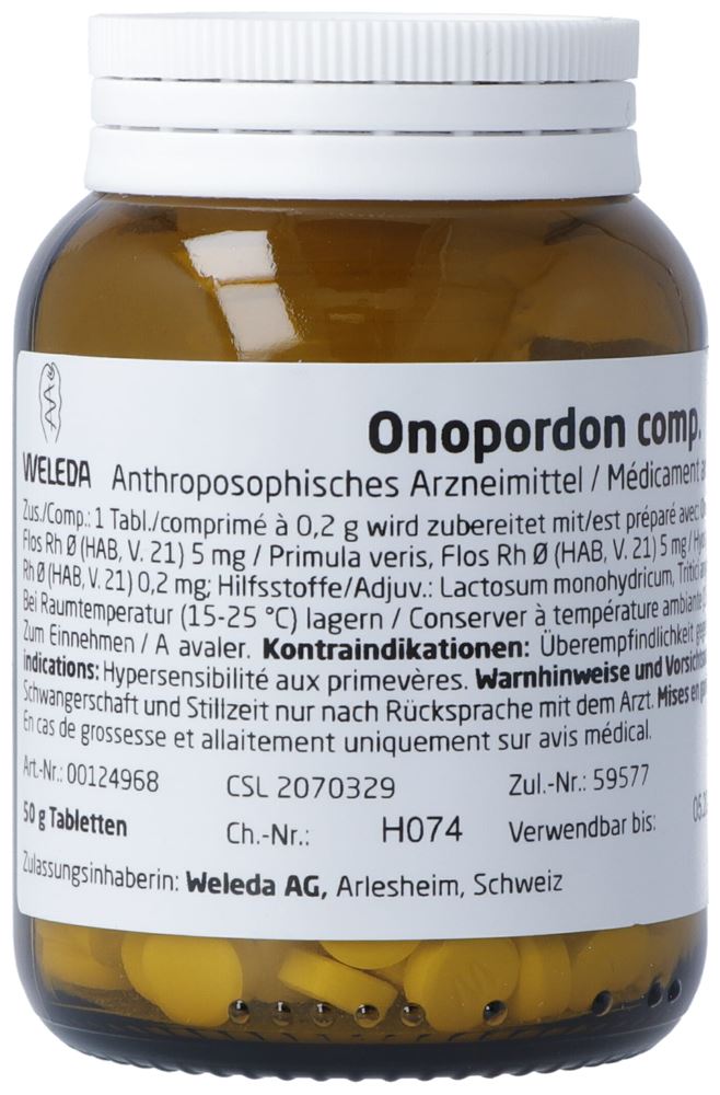 Weleda Onopordon comp. Rh<br>50 g, Tablette