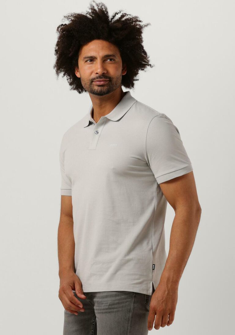 BOSS grijze boss polo pallas