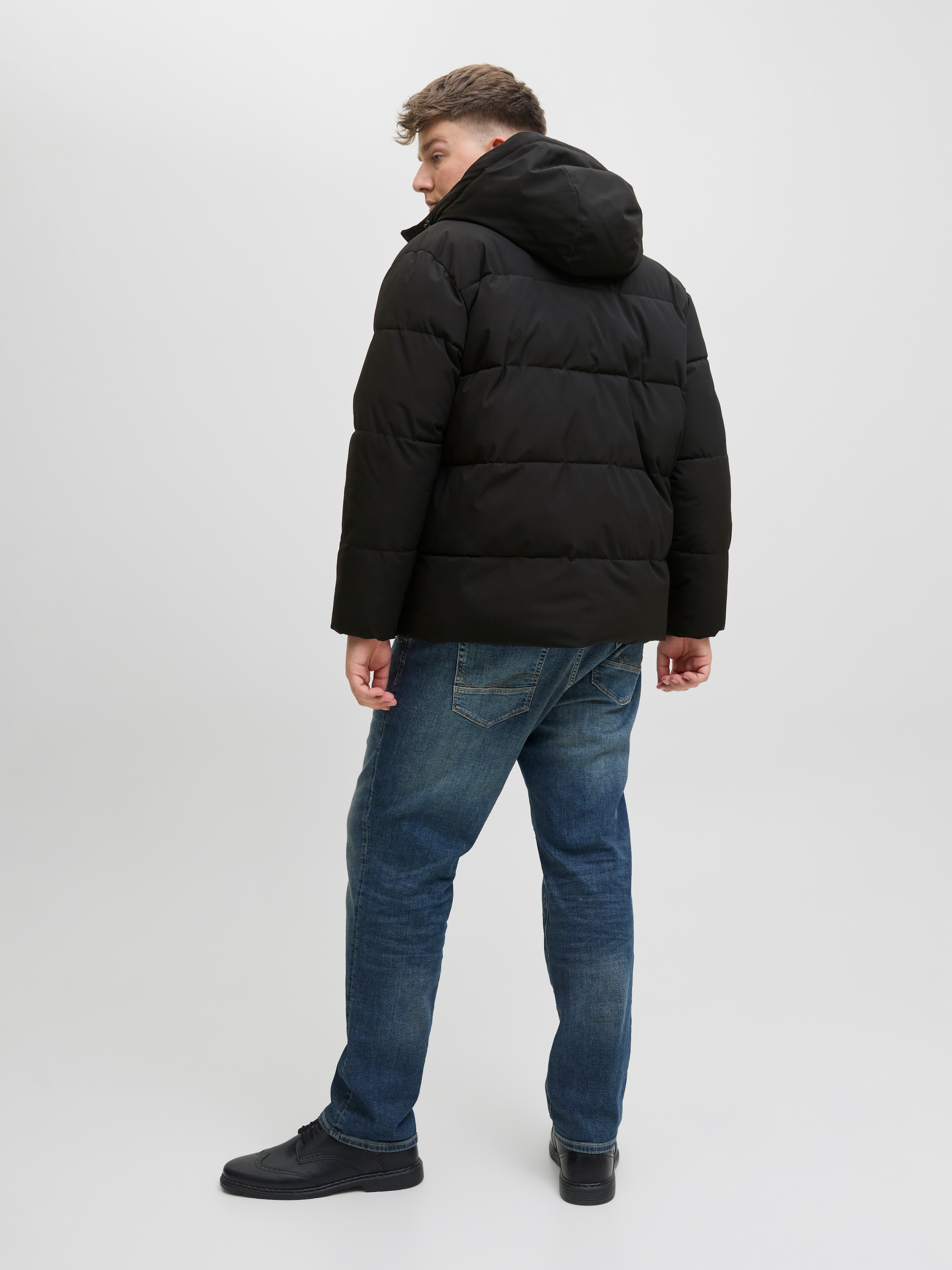 Jack & Jones PlusSize Steppjacke »JJGLOBAL PUFFER JACKET PLS« mit Kapuze