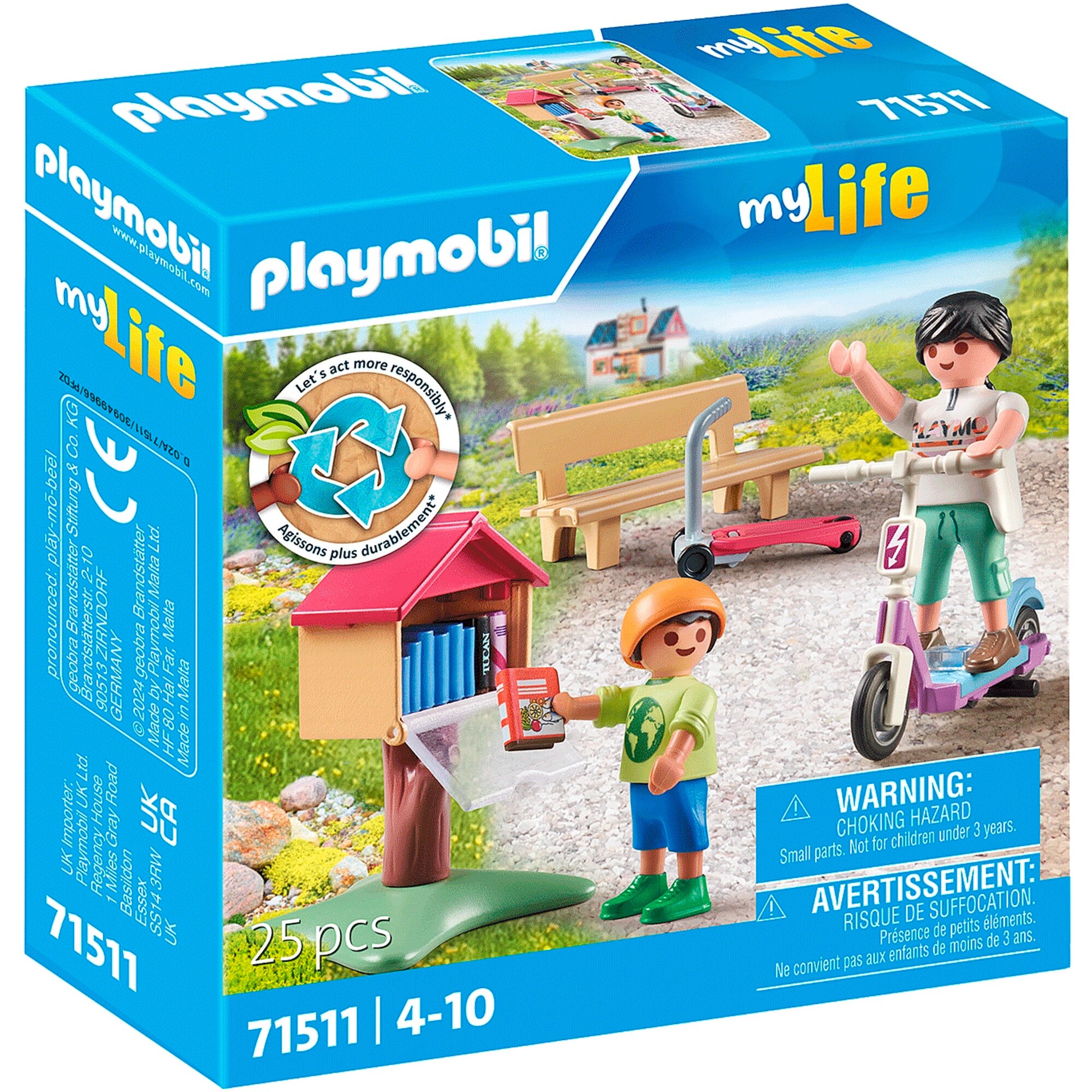 PLAYMOBIL Konstruktionsspielzeug City Life Büchertausch für Leseratten