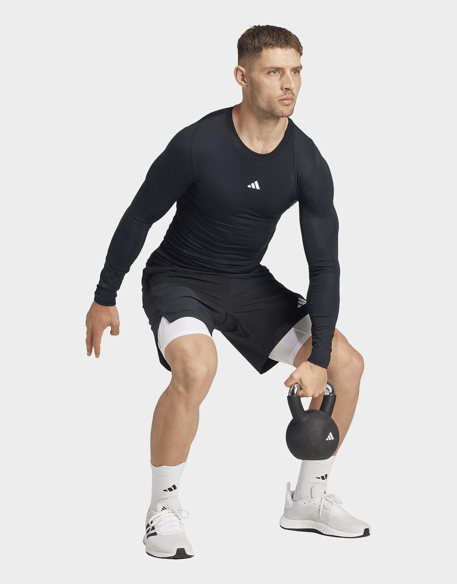 adidas T-shirt de training manches longues compression TECHFIT