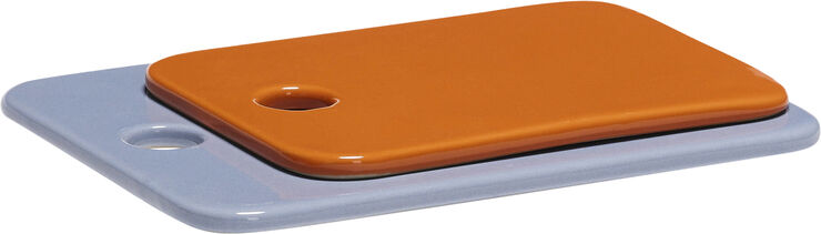 Hübsch Amare Smørplatter Lyseblå/Orange sæt af 2 Lyseblå,orange
