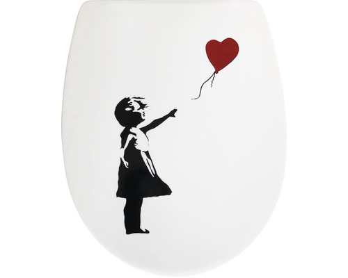 ADOB Trento Red Balloon toiletbril met soft-close mechanisme