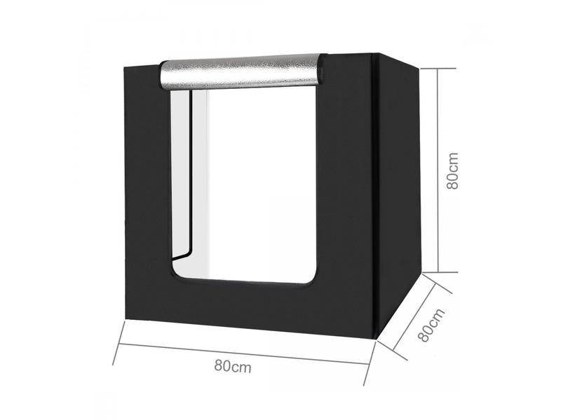 Puluz Aufnahmebox Studio Shooting Tent Box Kit 80 cm Aufnahmebox mit drei Hintergründen