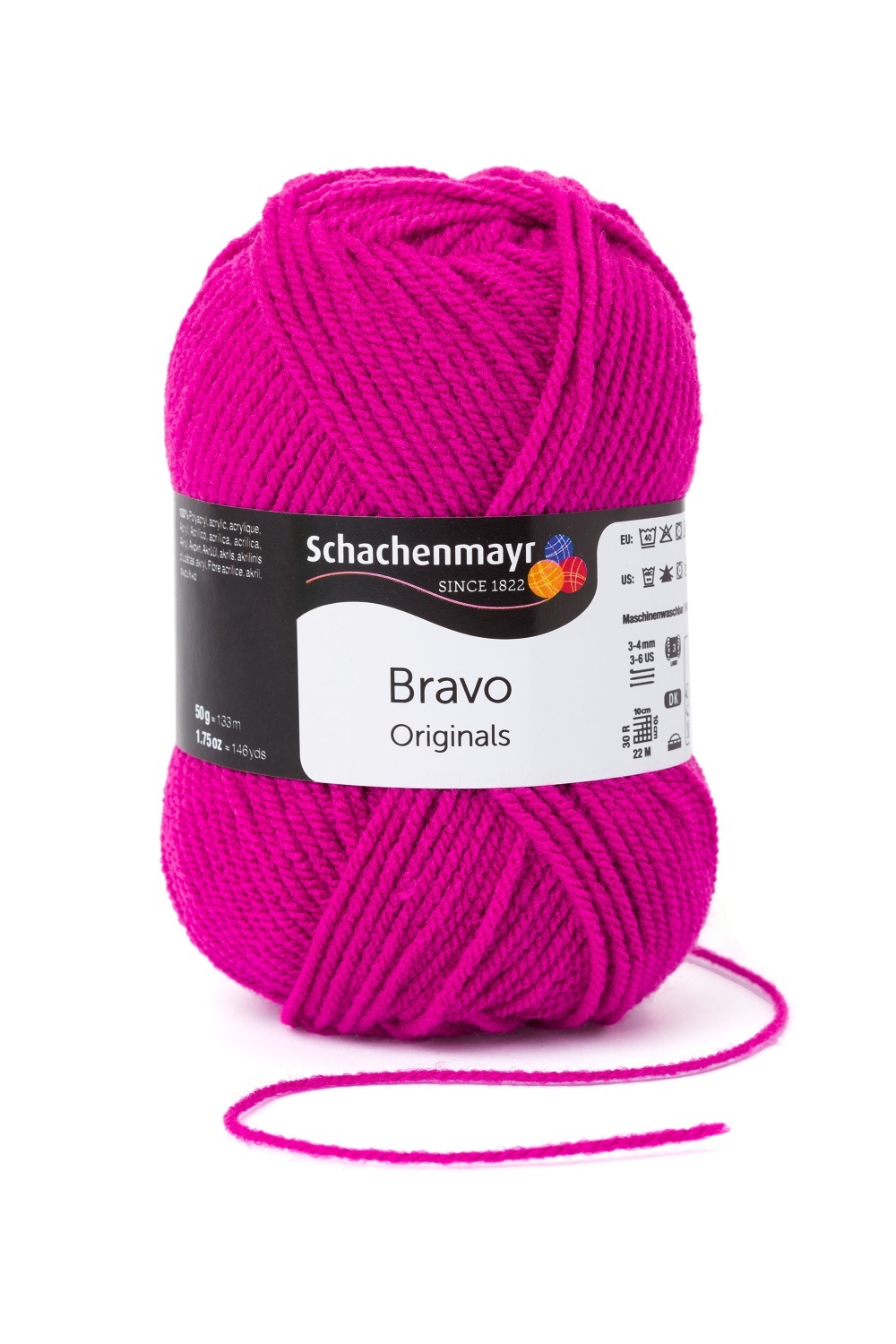 Wolle BRAVO - power-pink - 50g