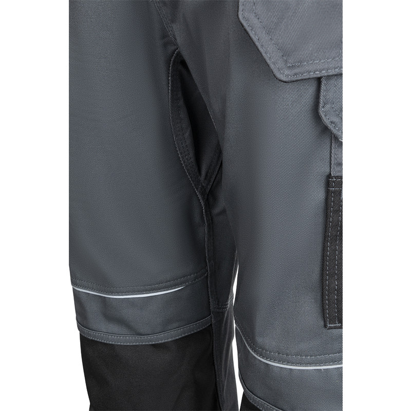 Portwest Urban werkbroek met holsterzakken en kniezakken + gratis kniestukken 50 grijs/zwart