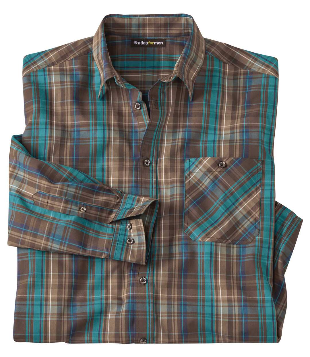 Chemise Popeline à Carreaux Automnale