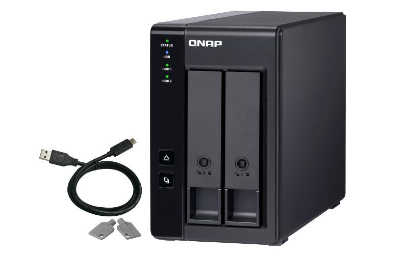 NAS-Erweiterungsgehäuse TR-002, 2-bay, USB 3.0<br>USB 3.0-RAID-Erweiterungsgehäuse mit zwei Einschüben