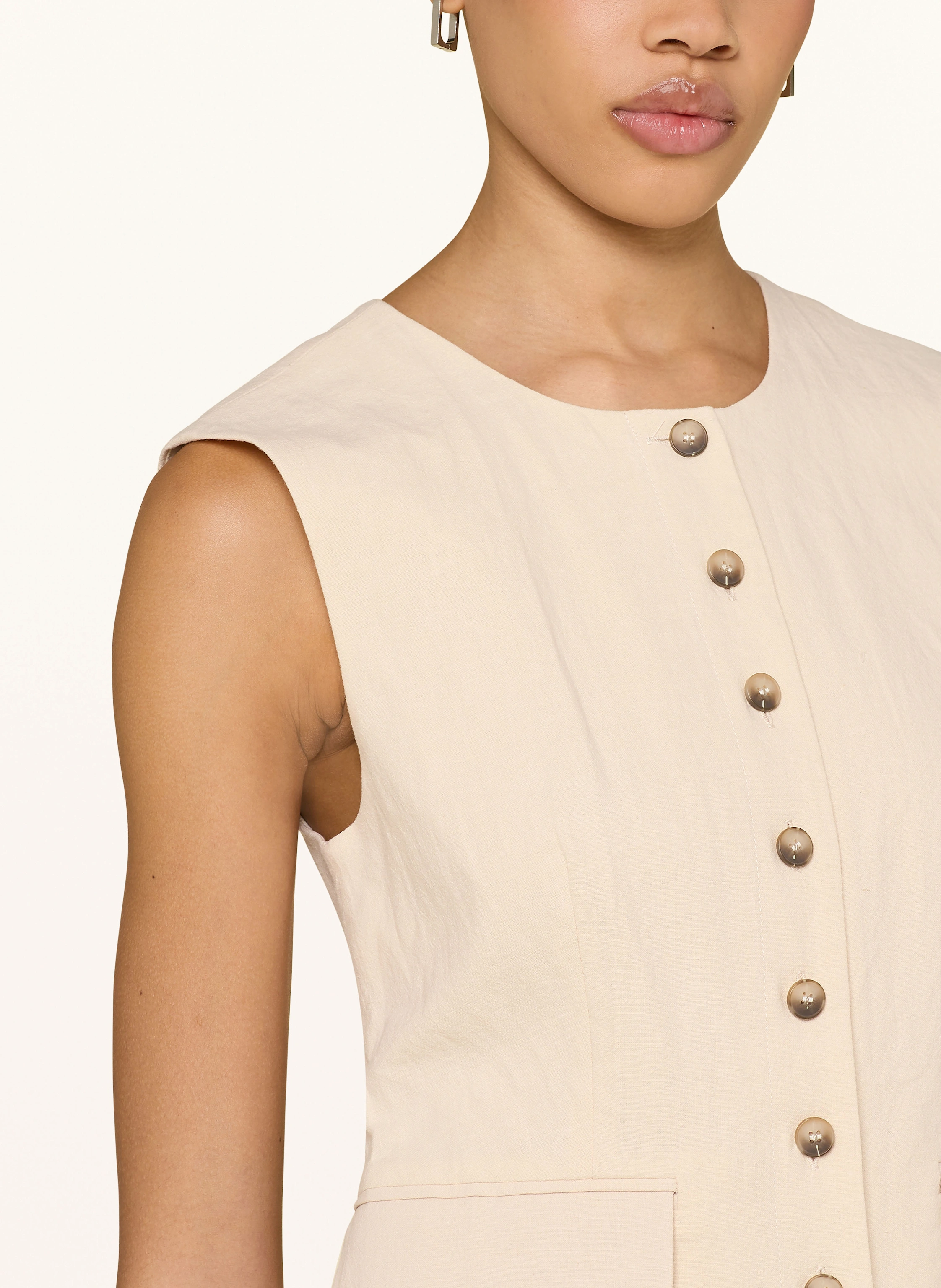 SELECTED Femme Blazerweste mit Leinen