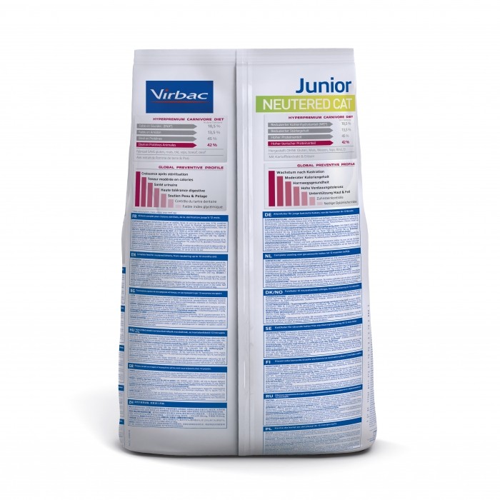 VIRBAC VETERINARY HPM Physiologique Junior Neutered Cat