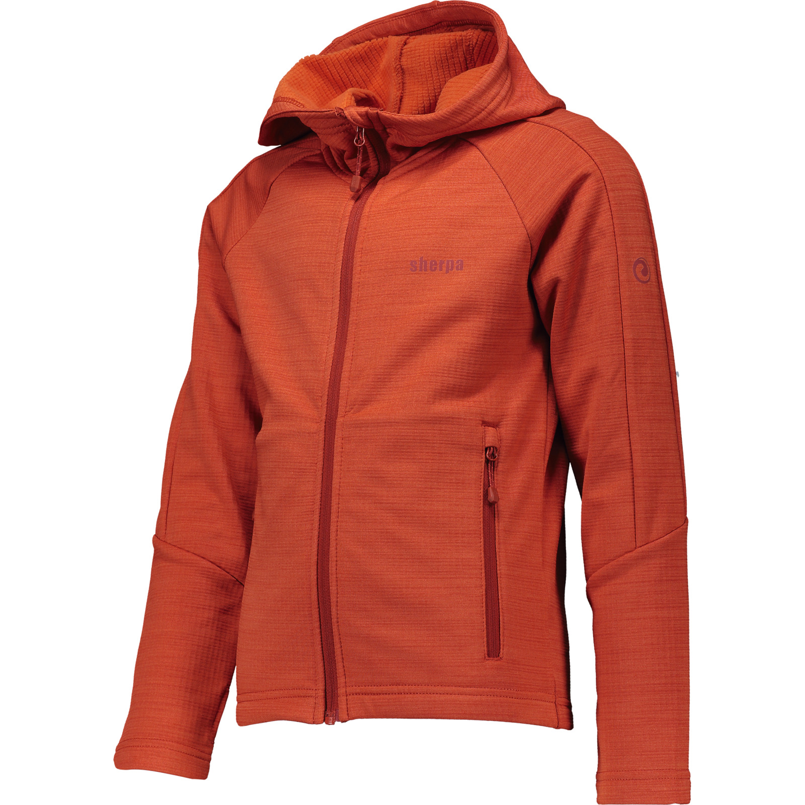 Sherpa Kinder-Fleecejacke Arjuna dunkelorange