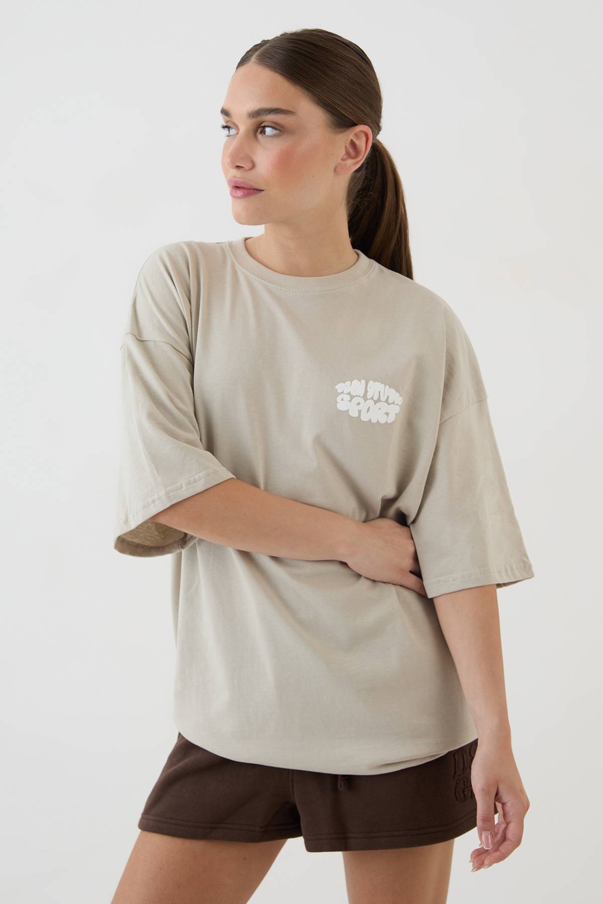 T-shirt Oversize Imprimé Bulles Sport Dsgn Studio