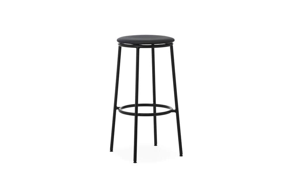 Normann Copenhagen  Circa barstol, sort - H75 cm.