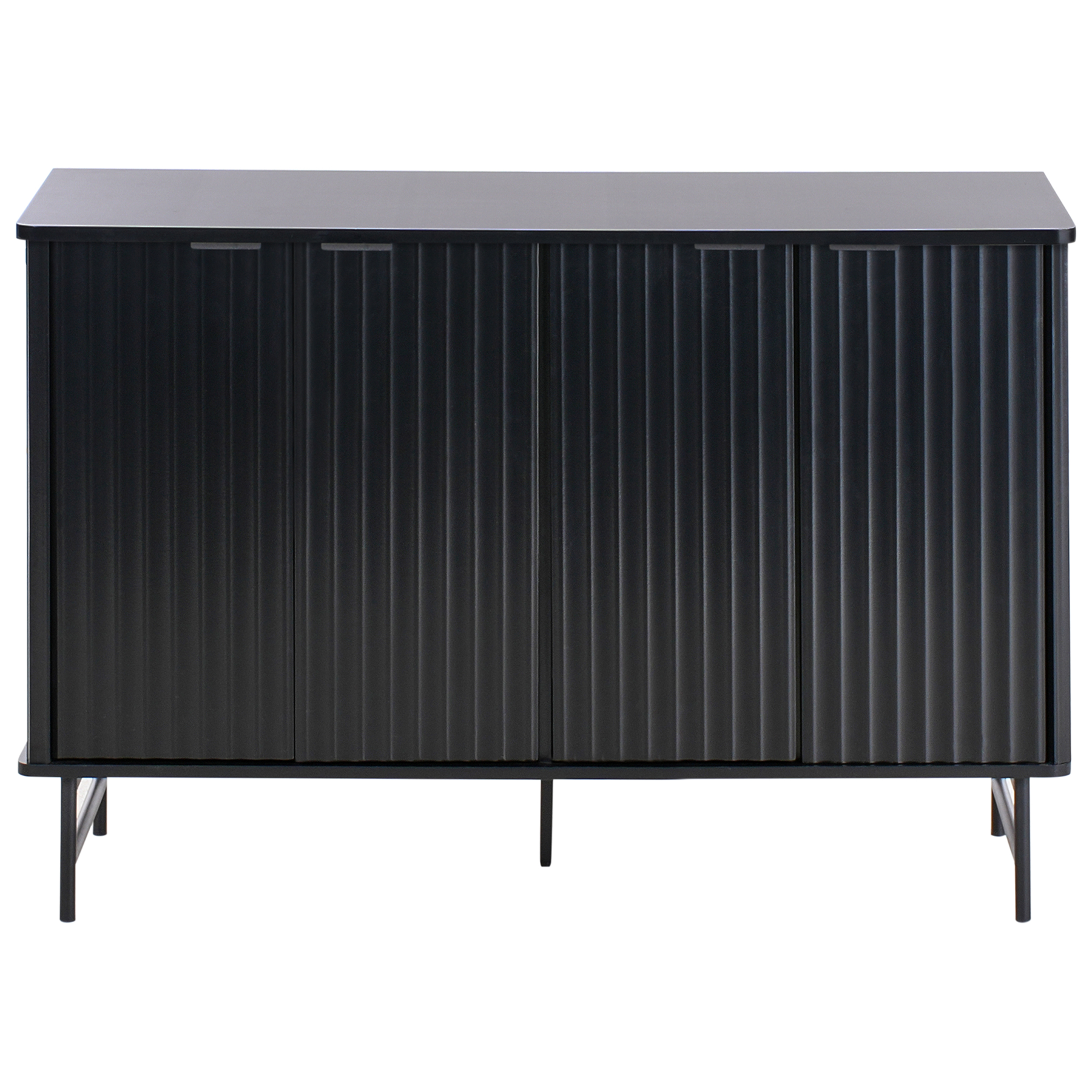 Beliani - GLASTONBURY - Dressoir - Zwart - MDF