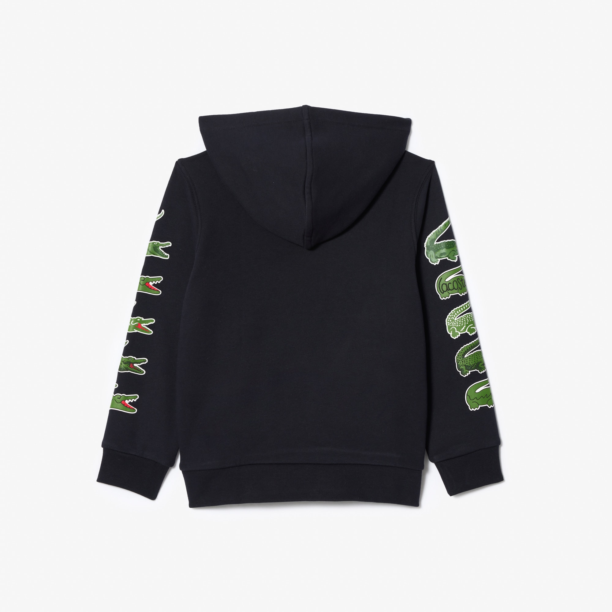Sweatshirt à capuche avec crocodiles contrastés Pullovers & Sweatshirts - Bleu - Lacoste - Enfant