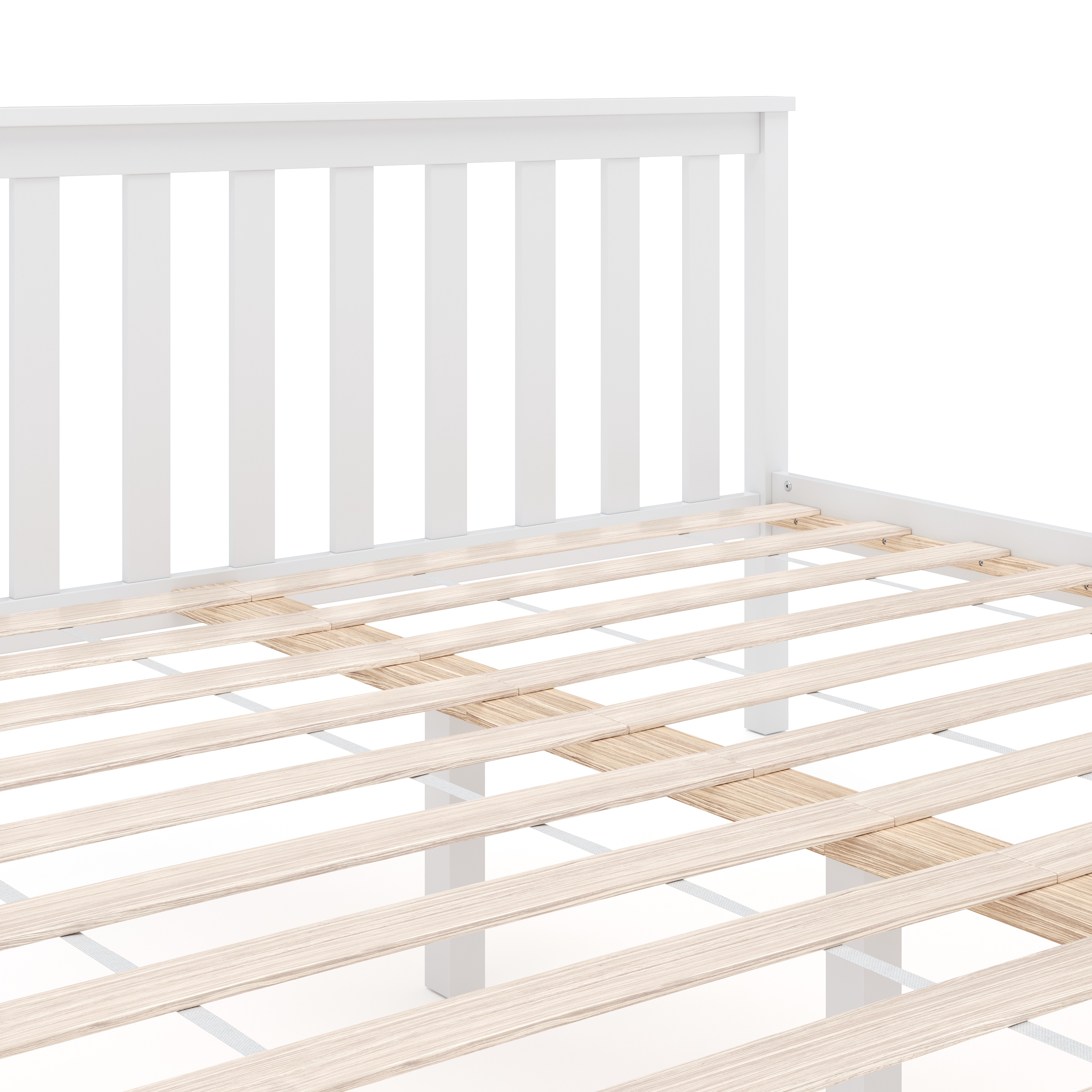 Bett Holz EMILY 160 x 200 cm weiss