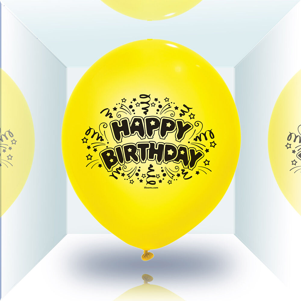 Ballon led coloré Happy Birthday x 5