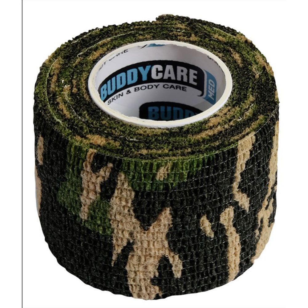 BUDDYCARE® MED Fingertape GRÜN CAMOUFLAGE 5 cm x 4,5m Latexfrei