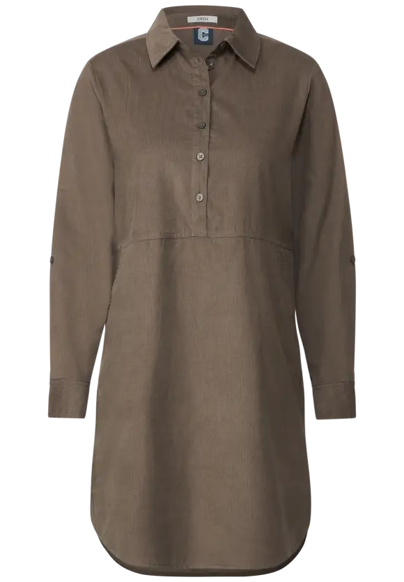 Babycord Kleid - sporty taupe