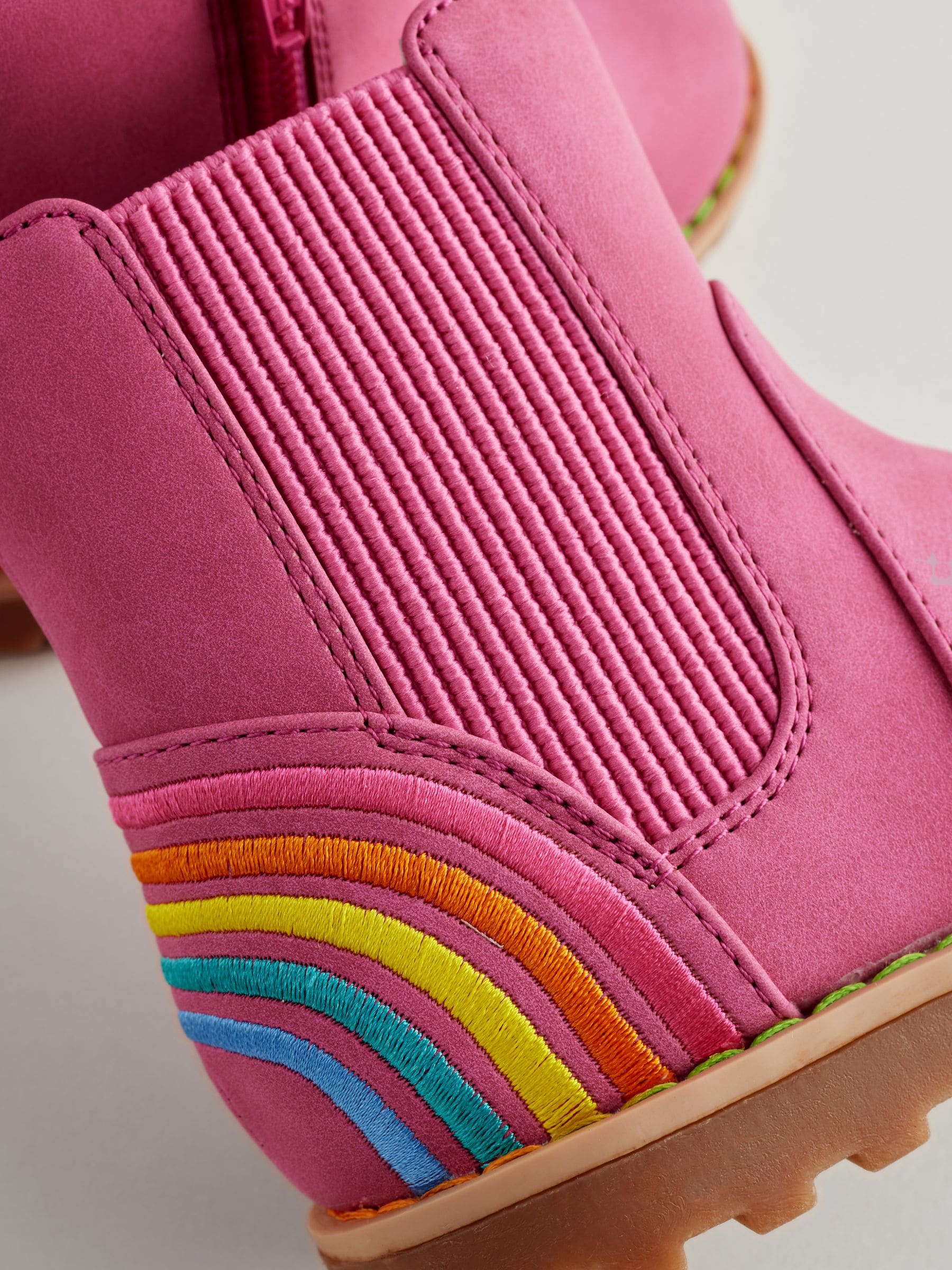 Little Bird by Jools Oliver Chelsea-laarzen met regenboog